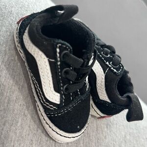 Vans Kids Black and White High-Top Sneakers